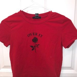 I’m selling a red crop top *not see through*